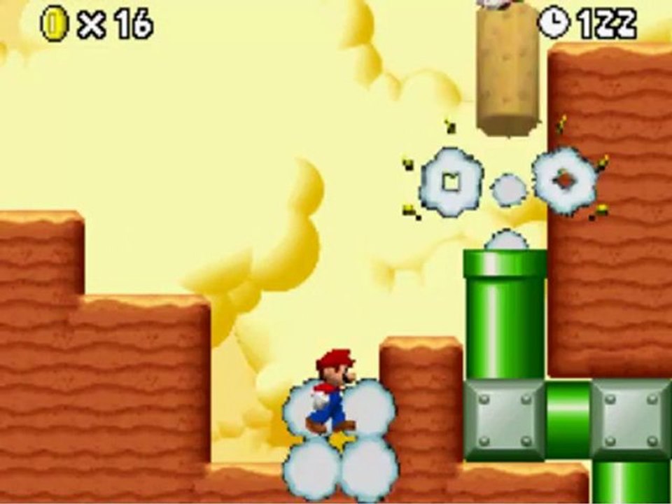 New Super Mario Bros  PARTIE 4 /LA FIN DU 2eme MONDE