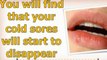 how to get rid of a cold sore - home remedies for cold sores - cold sores treatment