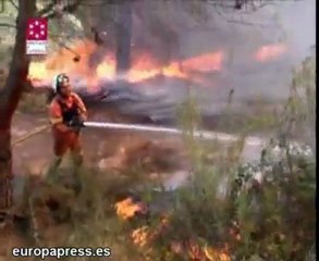 Fuego incontrolado en Castellón