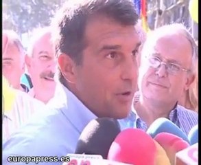 Laporta encabeza manifestación por 11-S
