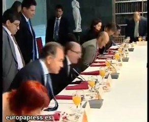 Evo toma contacto con empresarios españoles