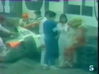 F1 1991 GP du Mexique Senna crash