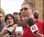 Protesta de trabajadores de astilleros de Sevilla