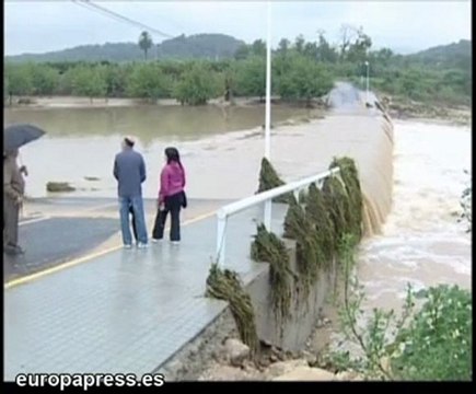 Las lluvias causan estragos en Valencia