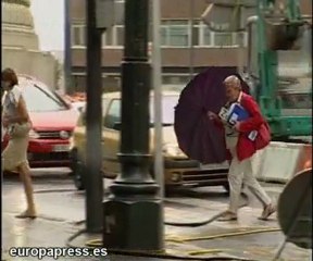 Intervalo de viento y lluvia en Bilbao