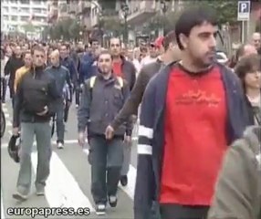 Protestas de trabajadores del metal en Vigo
