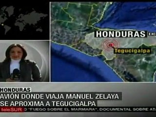 Partida del ex presidente Zelaya con rumbo a Honduras