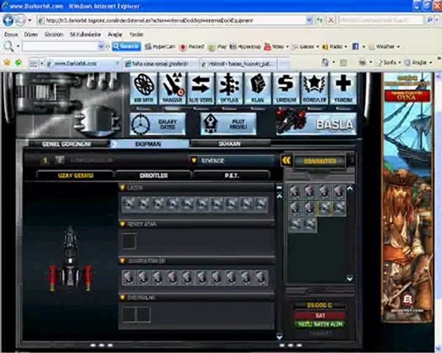 Darkorbit Tr3 Çalınan Hesap..