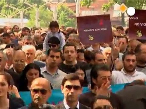 Georgian opposition stage Tbilisi protest