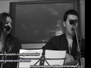 Gema Cuéllar  y Alejandro Rivera en "La noche más hermosa" (Canal Sur radio)