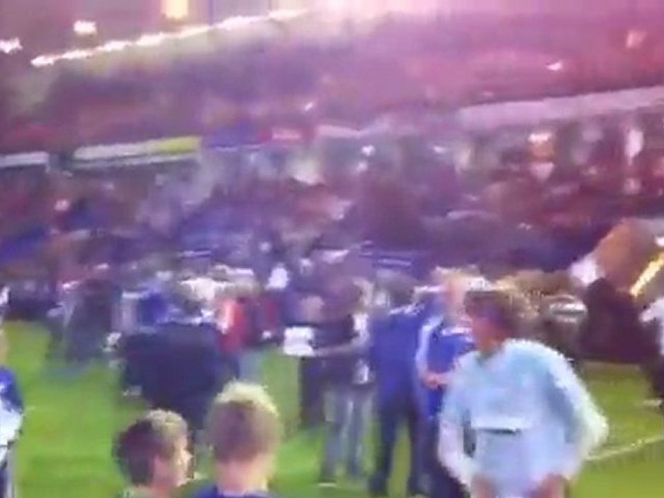 Peterborough vs MK Dons celebrations