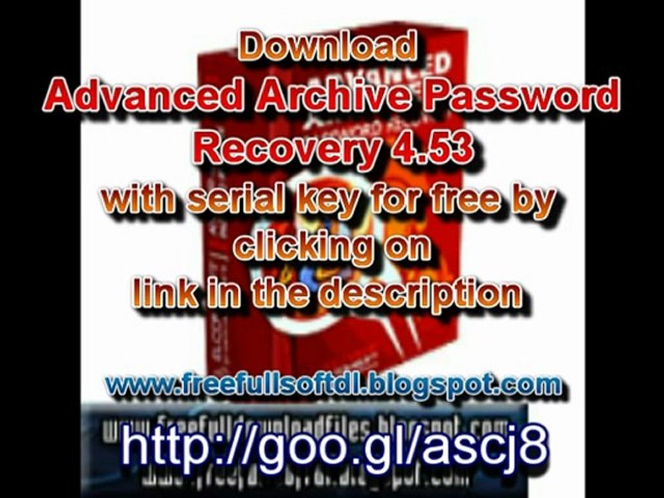 discreción mientras espejo Advanced Archive Password Recovery 4.53 Build 6 free full download with  serial key - video Dailymotion