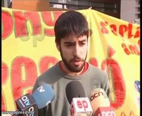 Protesta por los juicios 'anti-Bolonia'