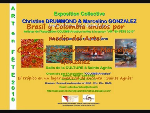 COLOMBIARTISTICA en la Costa Azul / Agenda 2010