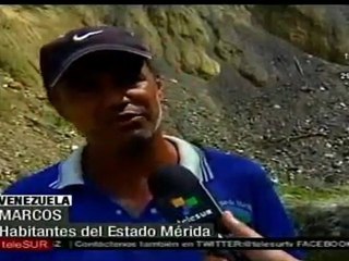 Inundaciones en el estado de Mérida, en Venezuela