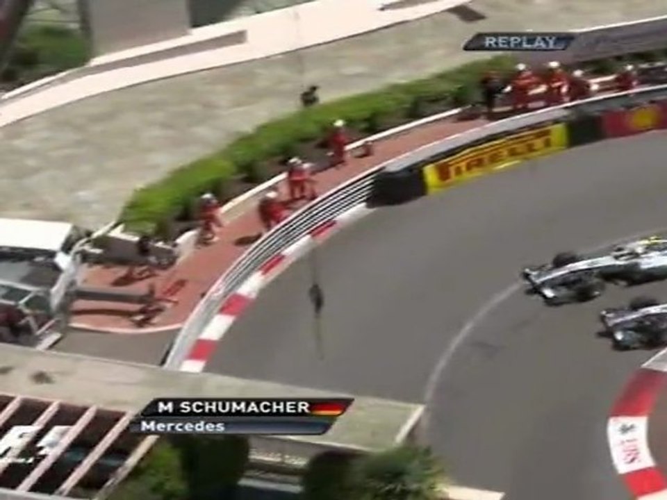 F1 Monaco Grand Prix Schumacher passe Rosberg