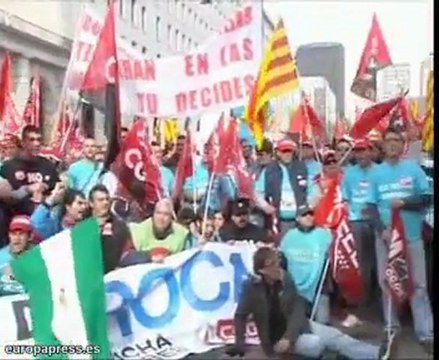 Los trabajadores de Roca se manifiestan