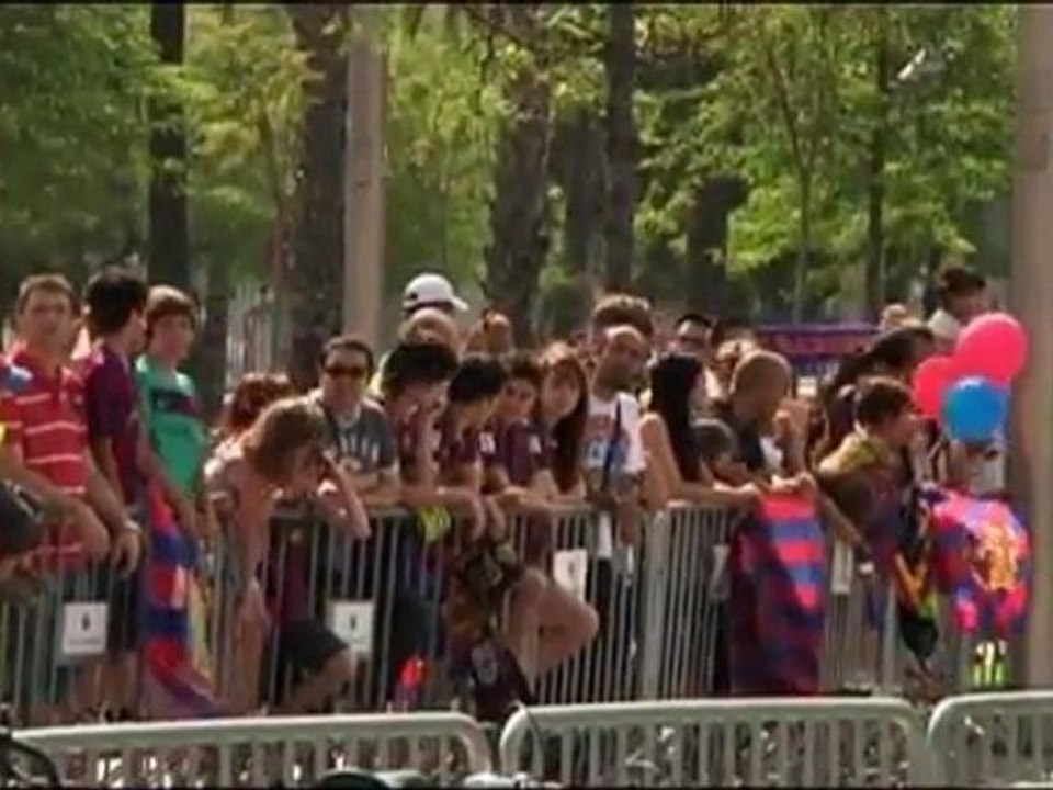 Barcelona feiert die Champions League Helden