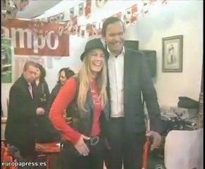 Nilo y Milene muy simpáticos en el rastrillo