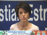 Dominique Estrosi soutien Christian Estrosi