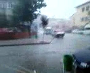 Siverek'te  dolu yağışı etkili oldu 2