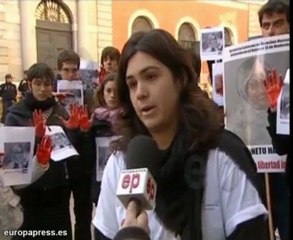 Protesta a favor de Haidar