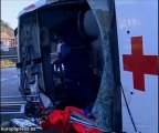 Ambulancia accidentada en Ondarroa