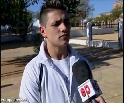 Joven indignado por la paliza que recibió