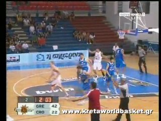 Greece vs Croatia Highlights Cyprus Basketball Tournament 2010