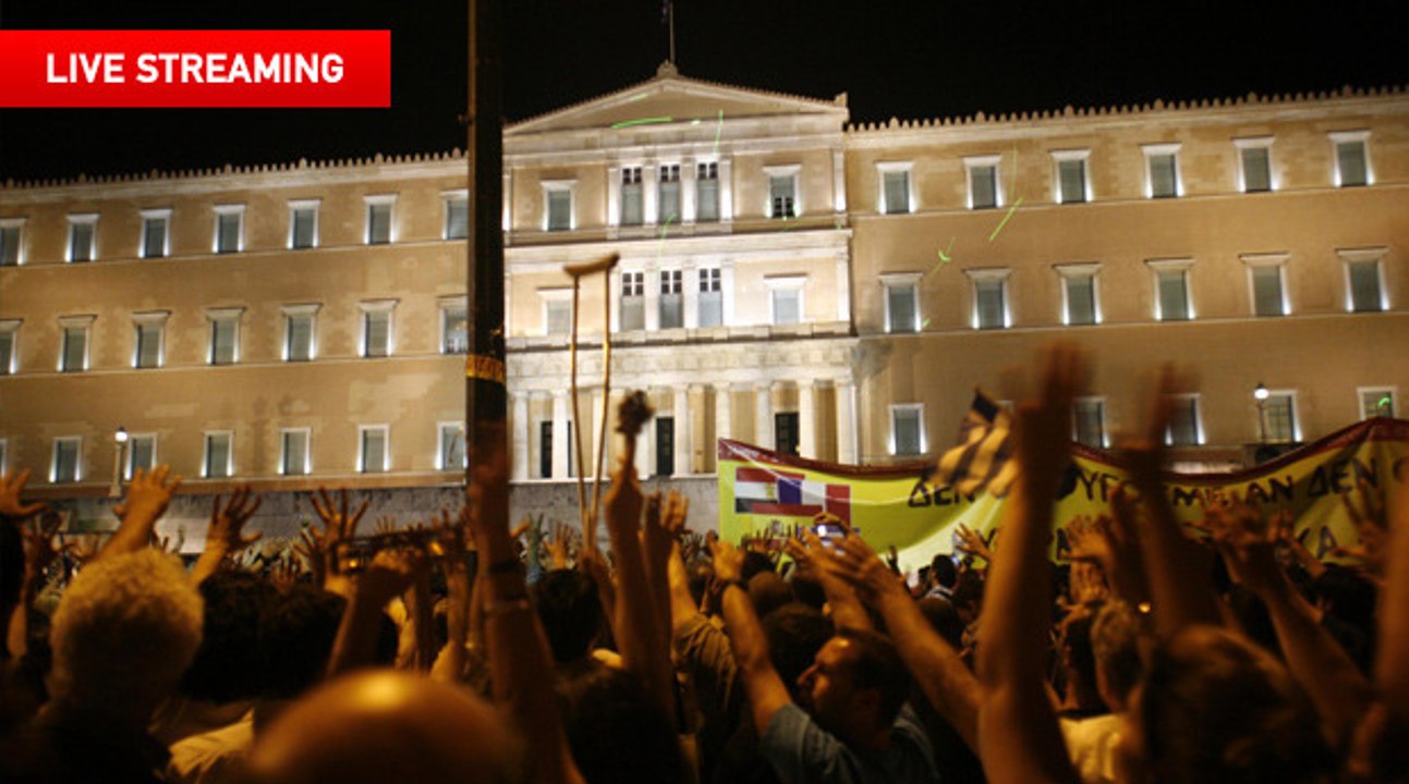NEWS247.GR Live Streaming - Sintagma Square, Aganaktismenoi