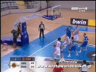 Russia vs Greece highlights Cyprus basketball tournament 2010
