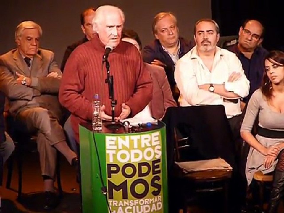 Pino Solanas en el lanzamiento de Proyecto Sur Capital Federal p 2/3