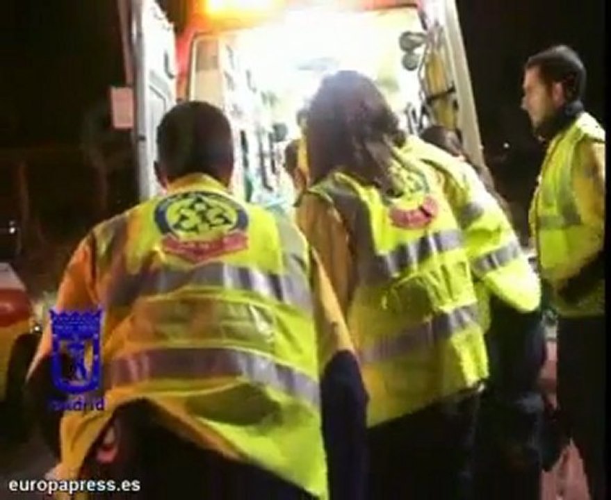 Grave accidente de tráfico en Madrid