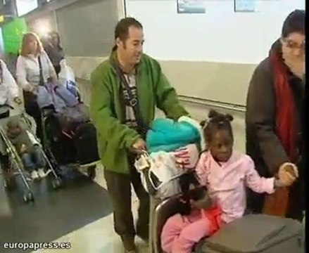 Llegan los niños adoptados de Haití