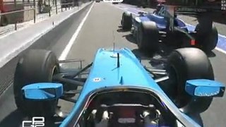 Cecotto crazy pit entry GP2 2011 Round02 Spain Race1