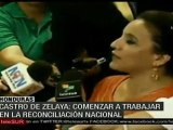 Esposa de Zelaya: Constituyente, el camino a la democracia