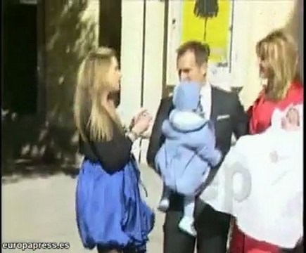 Bautizo del hijo de Alejandra Prat