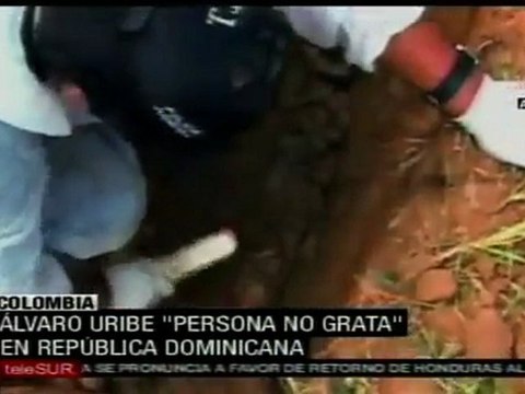 Trabajadores dominicanos declaran persona no grata a Uribe