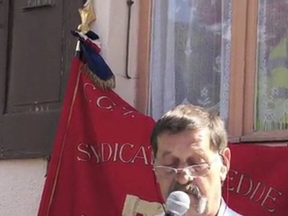 CGT discours inauguration des nouveaux locaux de l'UL PMB 1mai 2011