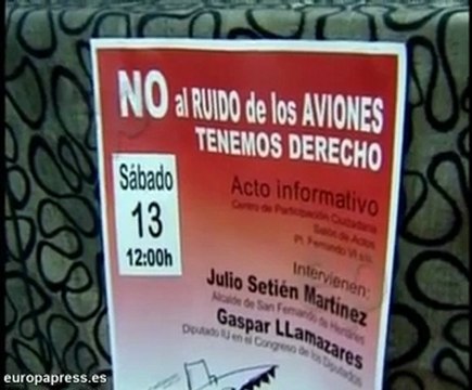 Protestan contra el ruido de los aviones