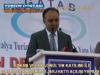 GATAB,DERİN DENİZ DEŞARJ HATTI AÇILIŞI GERÇEKLEŞTİRİLDİ.