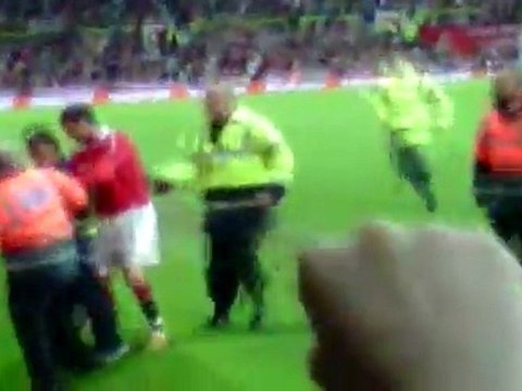 David Beckham Tackles Field Invader