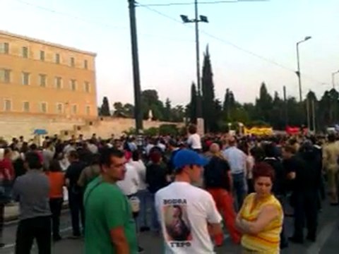 Συγκέντρωση Αγανακτισμένων στο Σύνταγμα - 6η Μέρα