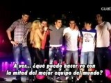 Los jugadores del Barça, Pique, Xavi, Villa, Pedro y Busquets bailando con Shakira!!!