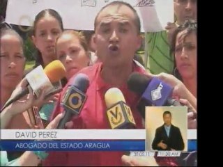 Familiares de reclusos protestan en Aragua