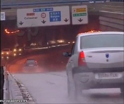 Lluvia y nieve en Madrid