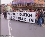 Manifestación de trabajadores de La Naval