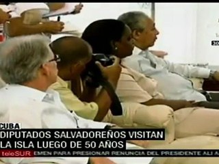 Diputados salvadoreños visitan Cuba tras 50 años de ausenc