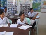 cours de chant à Battambang, classe afs, le 31 mai.