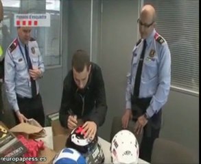 Jorge Lorenzo visita a los Mossos